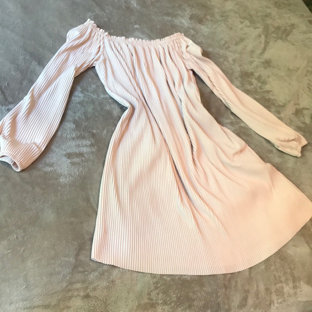 Off Shoulder Pink Dress